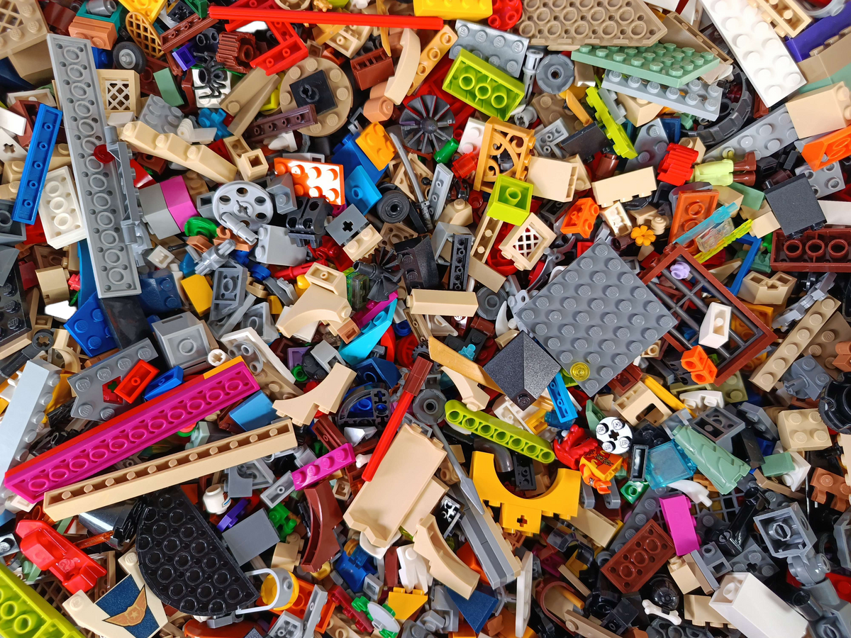 Konvolut LEGO ca. 2,8 kg Bausteine & Grundplatten, ab 6 Jahre
