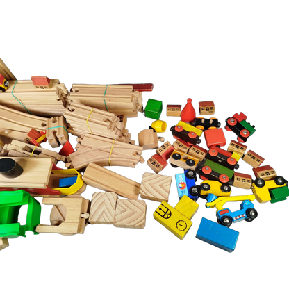 BRIO Bundle Holzeisenbahn Straßen & Schienen Deluxe, großes Set