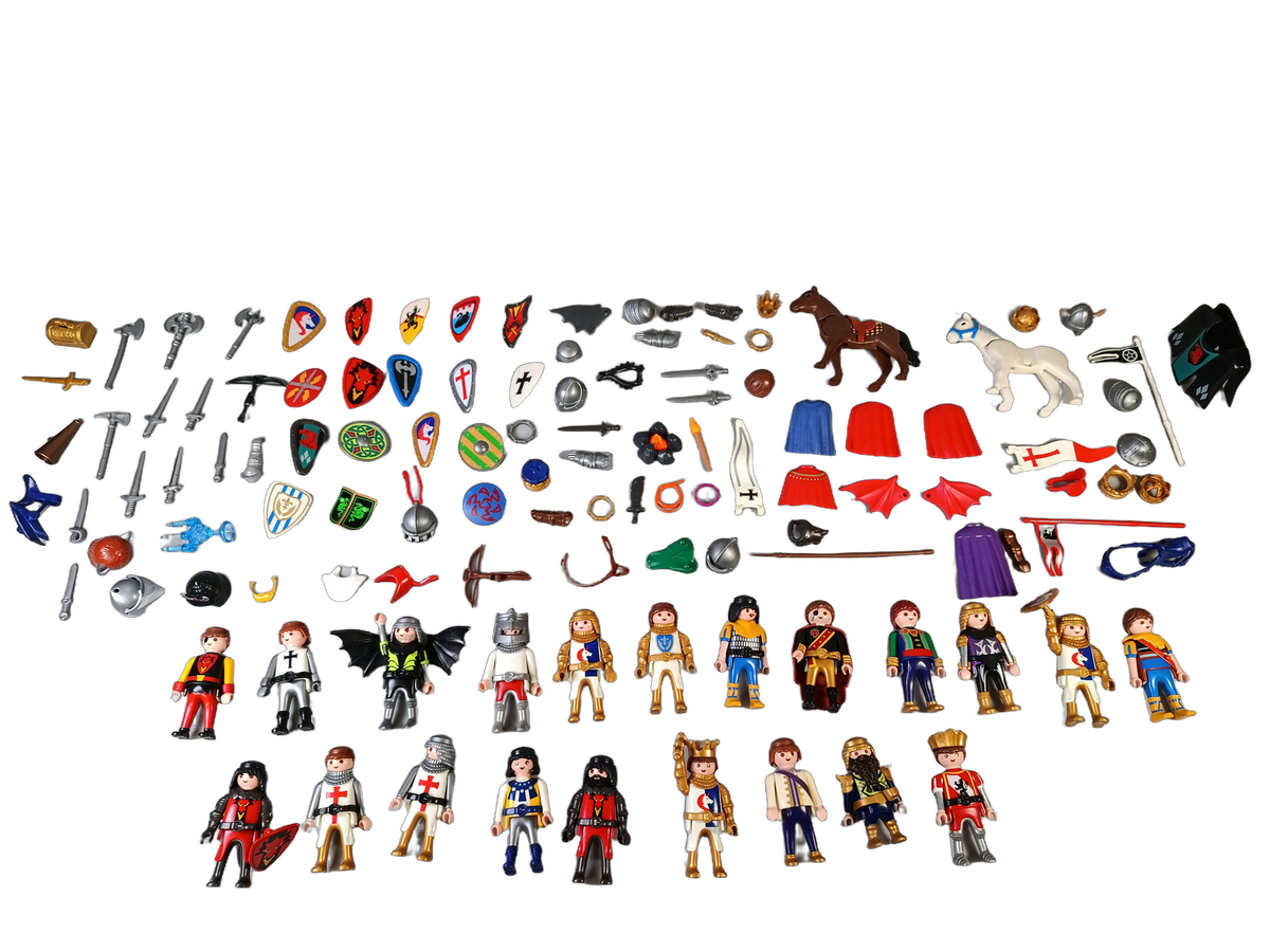 Playmobil Bundle Ritter & Mittelalter Set Figuren, König & Pferd
