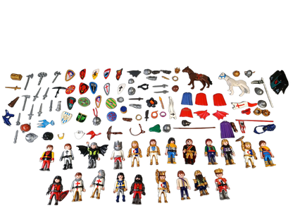 Playmobil Bundle Ritter & Mittelalter Set Figuren, König & Pferd