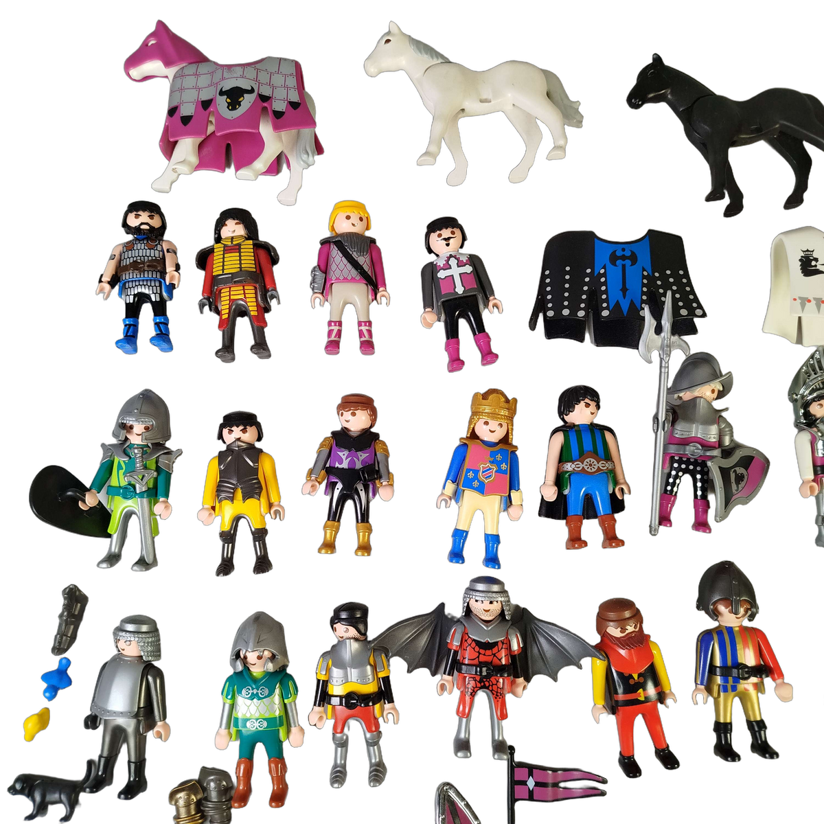 Playmobil Bundle Ritter & Wikinger großes Set Figuren Pferde & Drache