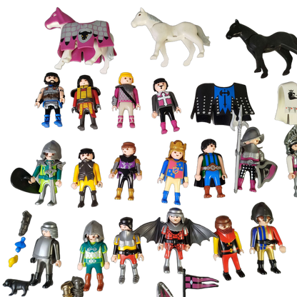 Playmobil Bundle Ritter & Wikinger großes Set Figuren Pferde & Drache