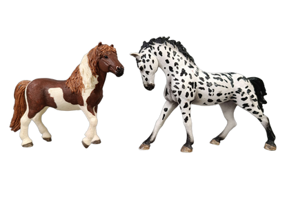 Schleich Tiere Bundle Pferde & Reiter, großes Set Zaun & Sattel
