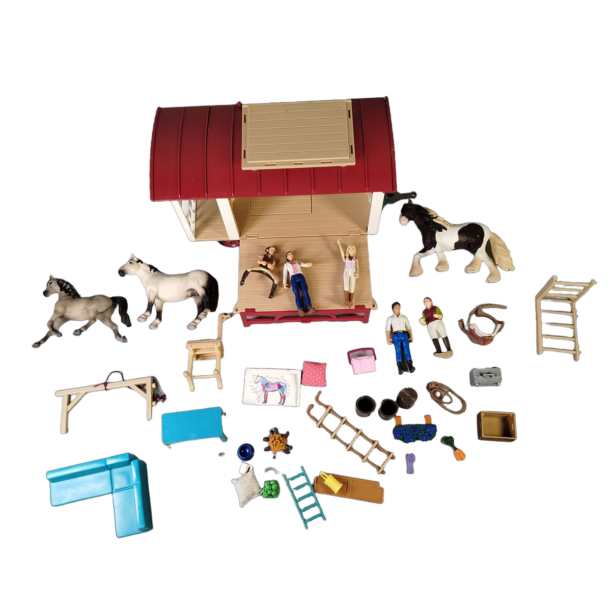 Konvolut Schleich Horse Club Wohnwagen 42415 ca.1,0kg, ab 3 4 5 Jahre