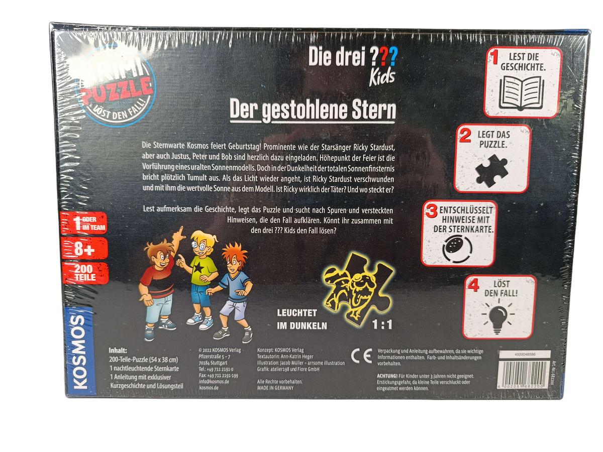 KOSMOS Die drei ??? Kids 682886 Krimi Puzzle, Neu