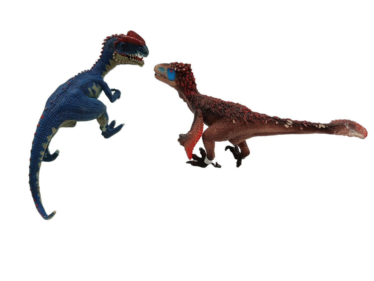 Schleich Tiere Bundle Dinosaurier & Hai Velociraptor Figuren
