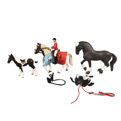 Schleich Tiere Bundle Pferde & Reiter Figuren & Zubehör