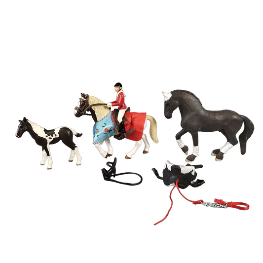 Schleich Tiere Bundle Pferde & Reiter Figuren & Zubehör