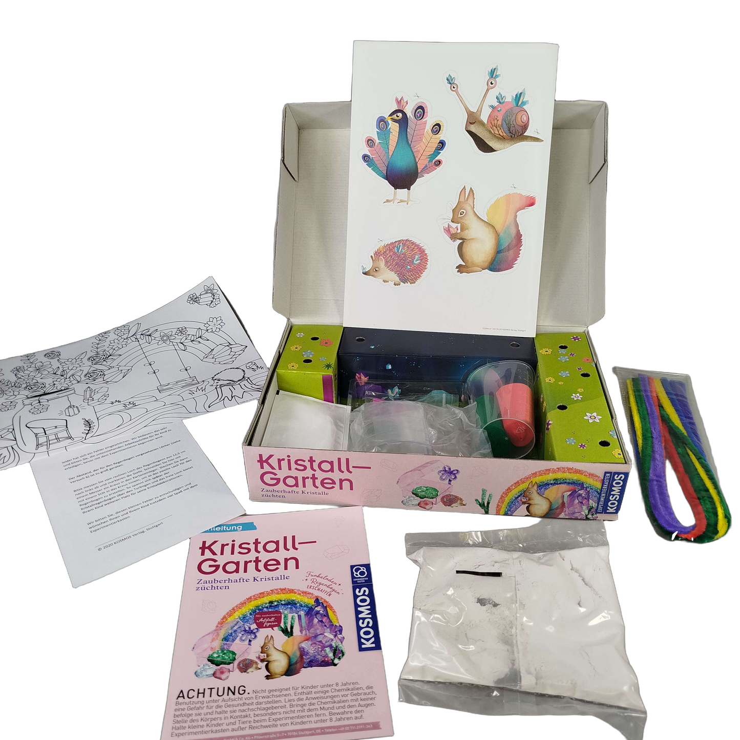 KOSMOS Kristall-Garten Experimentierset, Neuwertig