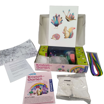 KOSMOS Kristall-Garten Experimentierset, Neuwertig