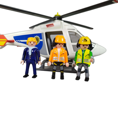 Playmobil Bundle Polizei Hubschrauber & Turm Playset