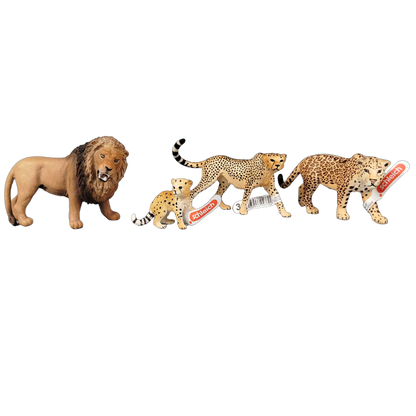 Schleich Tiere Bundle Raubkatzen 7 Teile Löwen & Geparden
