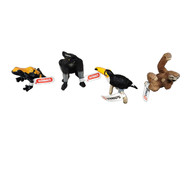 Schleich Tiere Bundle Set von 10 Tierfiguren Faultier & Co