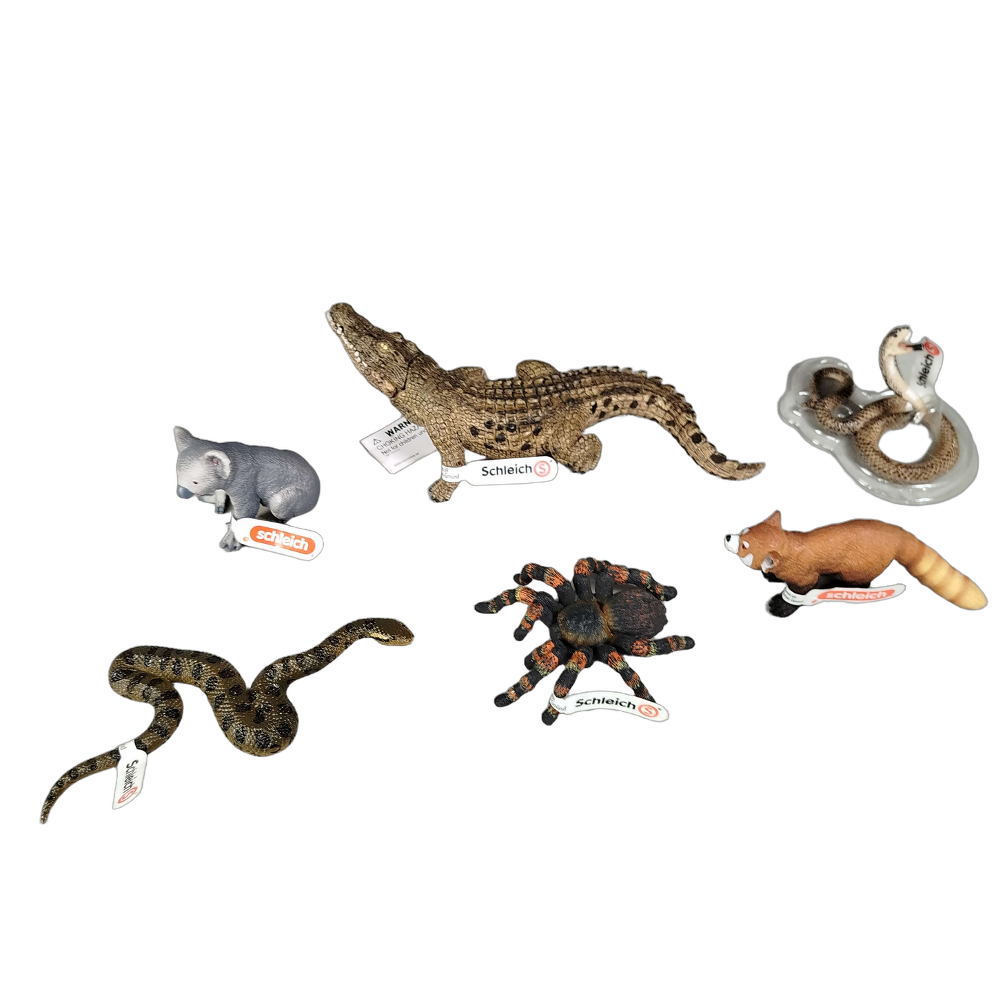 Schleich Tiere Bundle Set von 10 Tierfiguren Faultier & Co