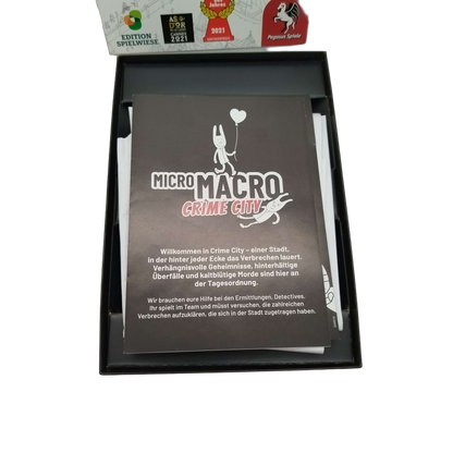 Pegasus Spiele MicroMacro Crime City Spiel, Neu