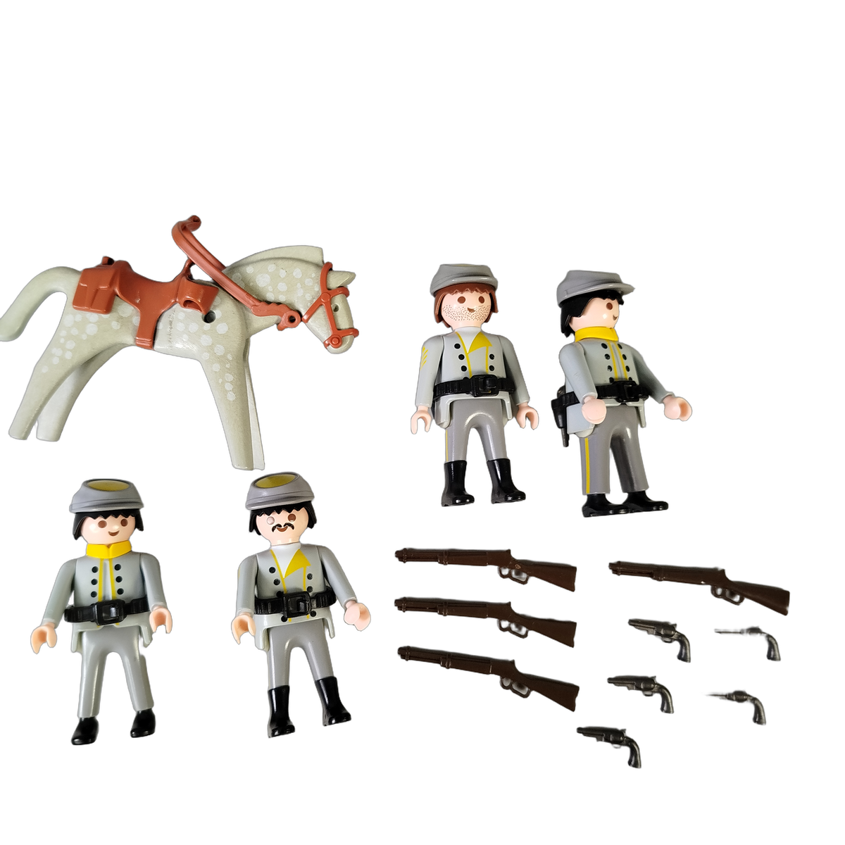 Playmobil Bundle Western Soldaten Pferd großes Set Figuren & Gewehre