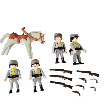 Playmobil Bundle Western Soldaten Pferd großes Set Figuren & Gewehre