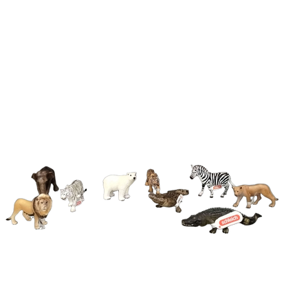 Schleich Tiere Bundle Wildtiere 8 Teile Zebra Tiger Elefant
