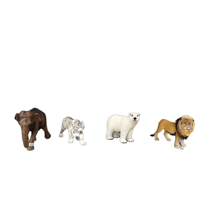 Schleich Tiere Bundle Wildtiere 8 Teile Zebra Tiger Elefant