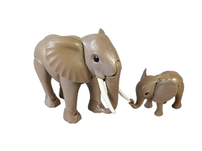 Playmobil Elefant mit Baby Tierfigur Zoo