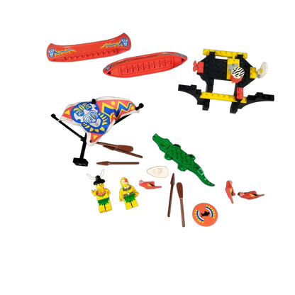 LEGO Insulaner Zwillingskanu 6256 Set