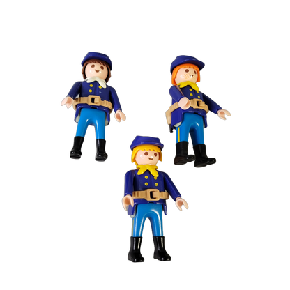 Playmobil Bundle Union Soldaten Set von 3 Figuren mit Waffen-Zubehör