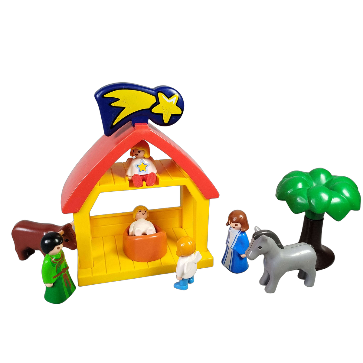 Playmobil 1.2.3 Weihnachtskrippe Krippenspiel mit Figuren & Stall