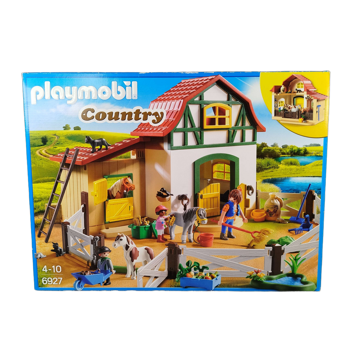 Playmobil Ponyhof 6927 Spielset mit Tieren & Heuboden