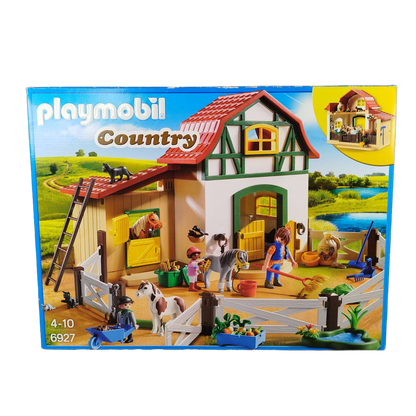 Playmobil Ponyhof 6927 Spielset mit Tieren & Heuboden