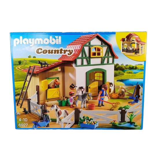 Playmobil Ponyhof 6927 Spielset mit Tieren & Heuboden
