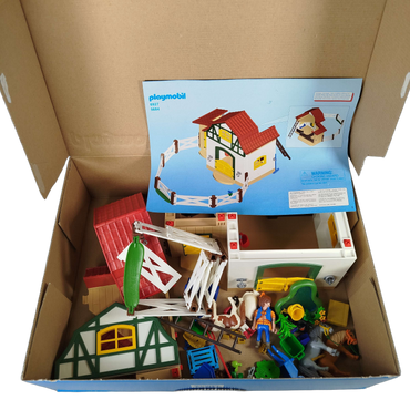 Playmobil Ponyhof 6927 Spielset mit Tieren & Heuboden