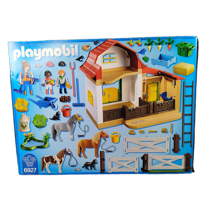 Playmobil Ponyhof 6927 Spielset mit Tieren & Heuboden