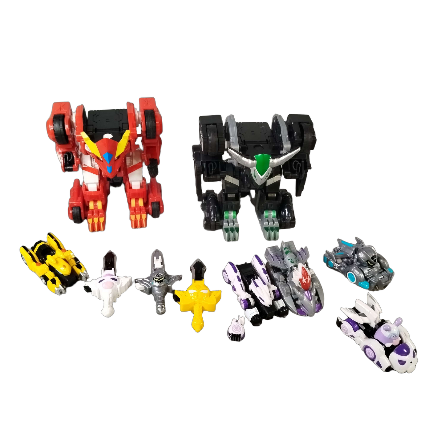 Monkart Bundle Mecha Set von 12 Black Mecha & Red Mecha Actionfiguren