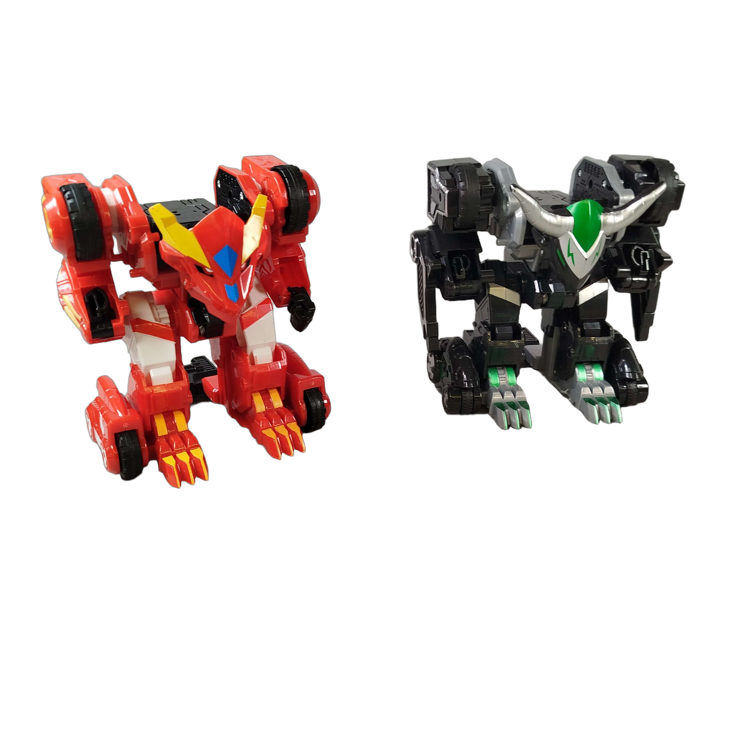 Monkart Bundle Mecha Set von 12 Black Mecha & Red Mecha Actionfiguren