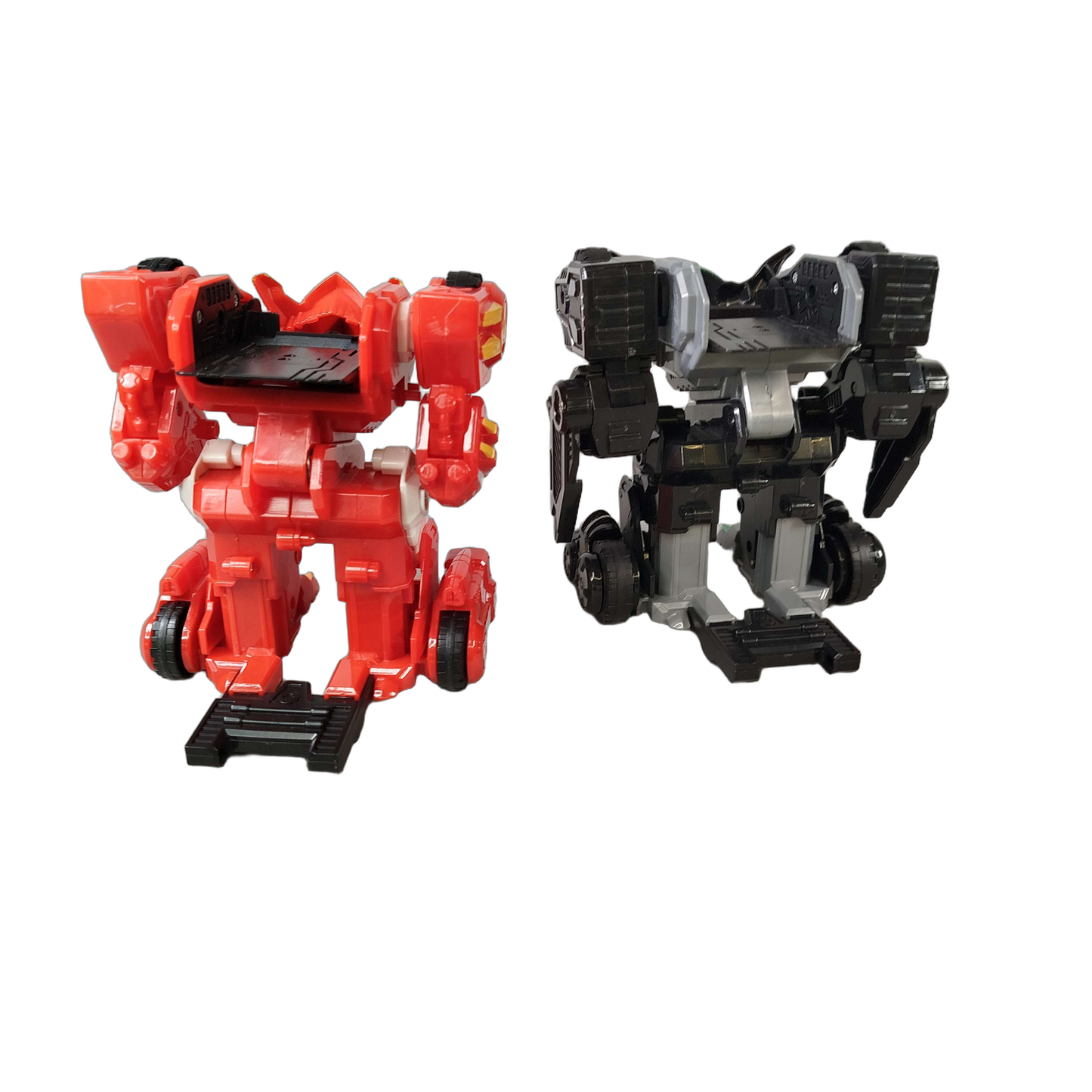 Monkart Bundle Mecha Set von 12 Black Mecha & Red Mecha Actionfiguren