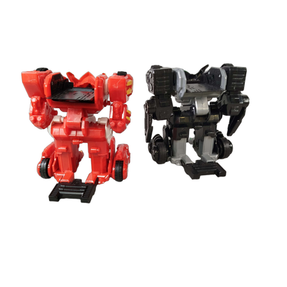 Monkart Bundle Mecha Set von 12 Black Mecha & Red Mecha Actionfiguren