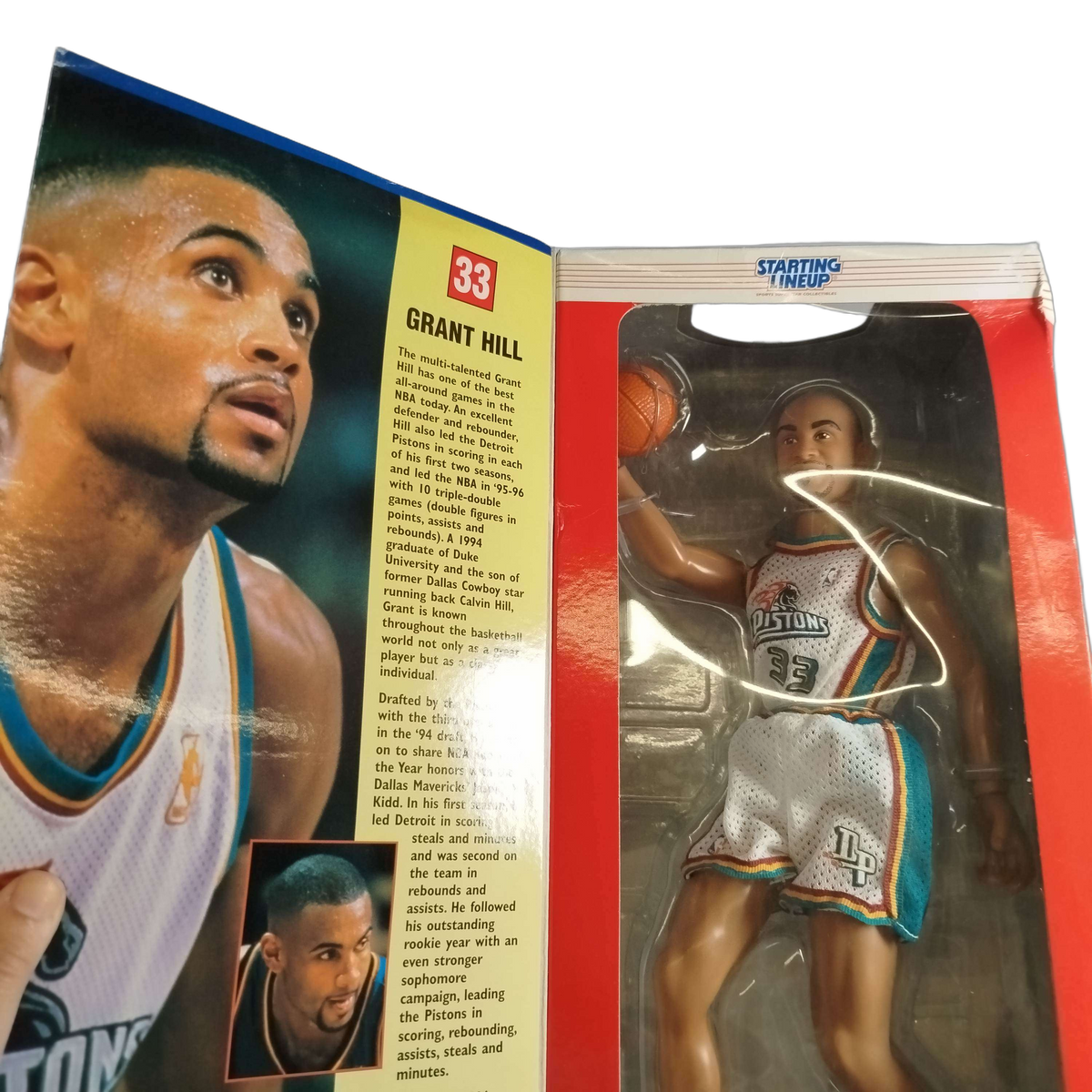 Kenner Grant Hill 1997 Basketball-Figur, Neu