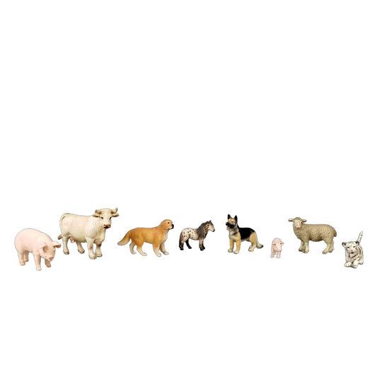 Schleich Tiere Bundle Bauernhof & Wildtiere 8 Teile Tierfiguren