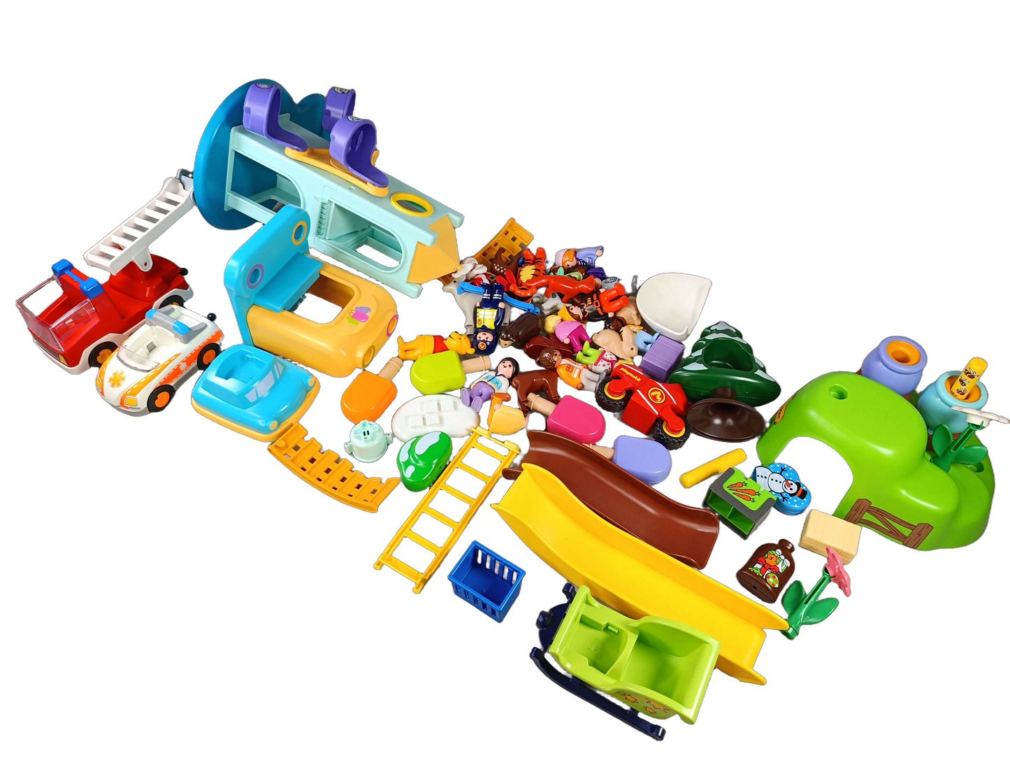 Konvolut LEGO ca. 1,5 kg, Fahrzeuge & Figuren, ab 3–5 Jahre