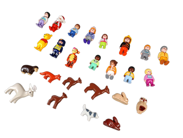Konvolut LEGO ca. 1,5 kg, Fahrzeuge & Figuren, ab 3–5 Jahre