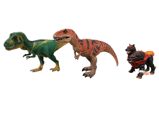 Schleich Bundle Dinosaurier & Eldrador Höllenhund 3 Teile Figuren