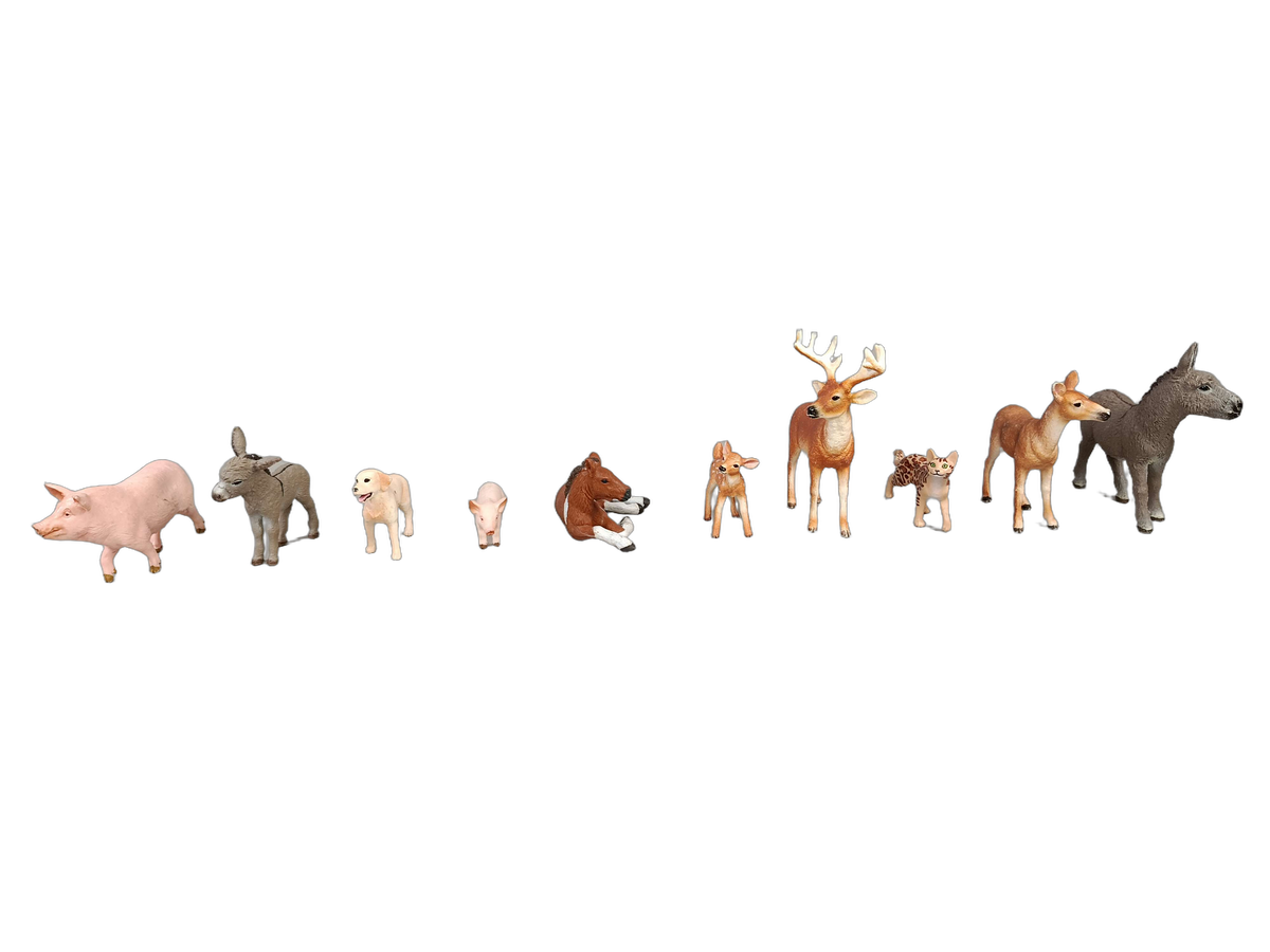 Schleich Tiere Bundle Bauernhof & Wildtiere 10 Teile Tierfiguren