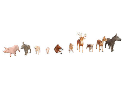 Schleich Tiere Bundle Bauernhof & Wildtiere 10 Teile Tierfiguren