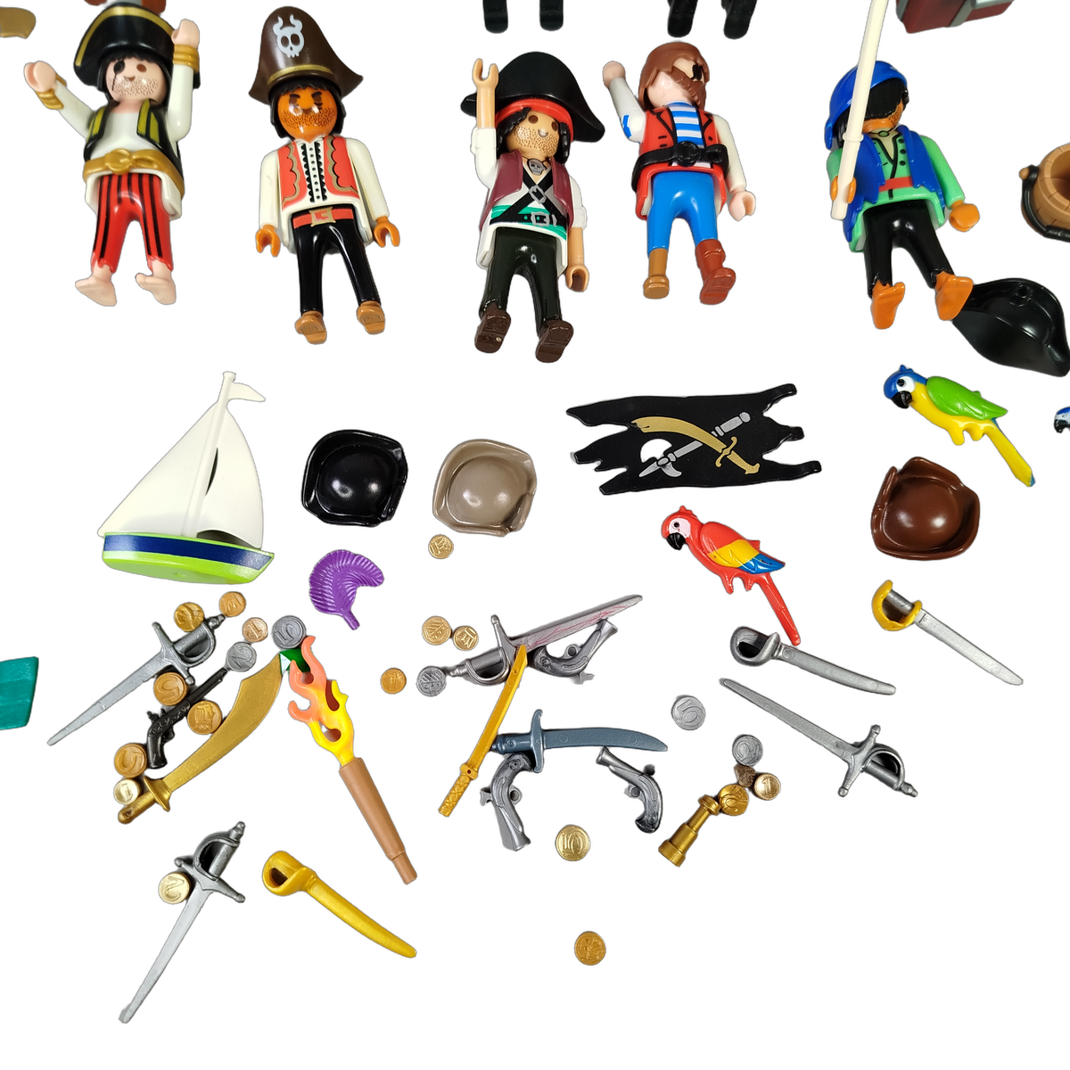 Playmobil Bundle Piraten 10x Figuren, Boot & Zubehör
