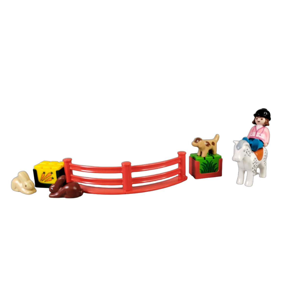 Playmobil Ponyhof Spielset Bauernhof mit Pferd, Reiterin & Tieren