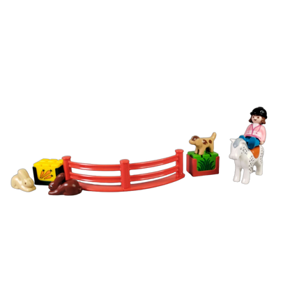 Playmobil Ponyhof Spielset Bauernhof mit Pferd, Reiterin & Tieren