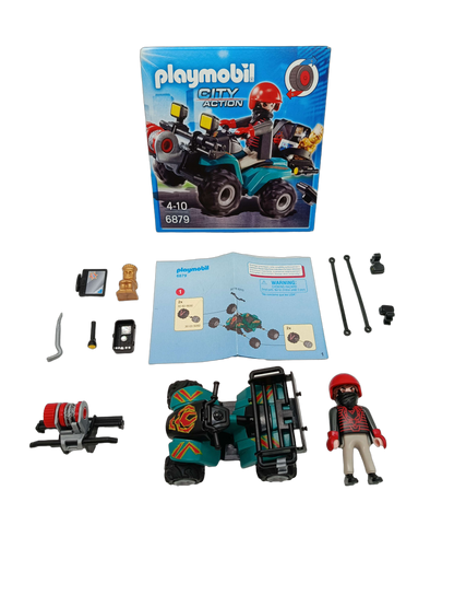 Playmobil Bundle City Action 6876 6879 Set von 2 Motorrad & Quad