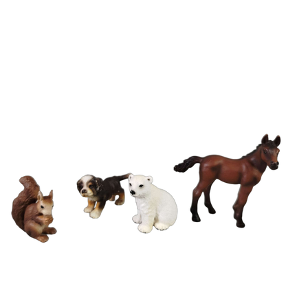 Schleich Tiere Bundle Wildtiere & Bauernhof 8 Teile Tierfiguren