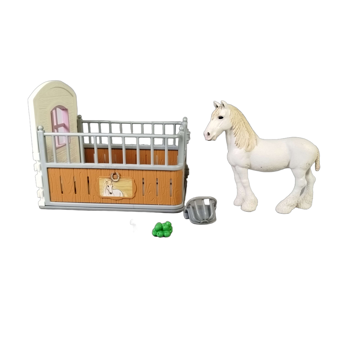 Schleich Tiere Pferdestall & Stute, Spielset mit Zubehör
