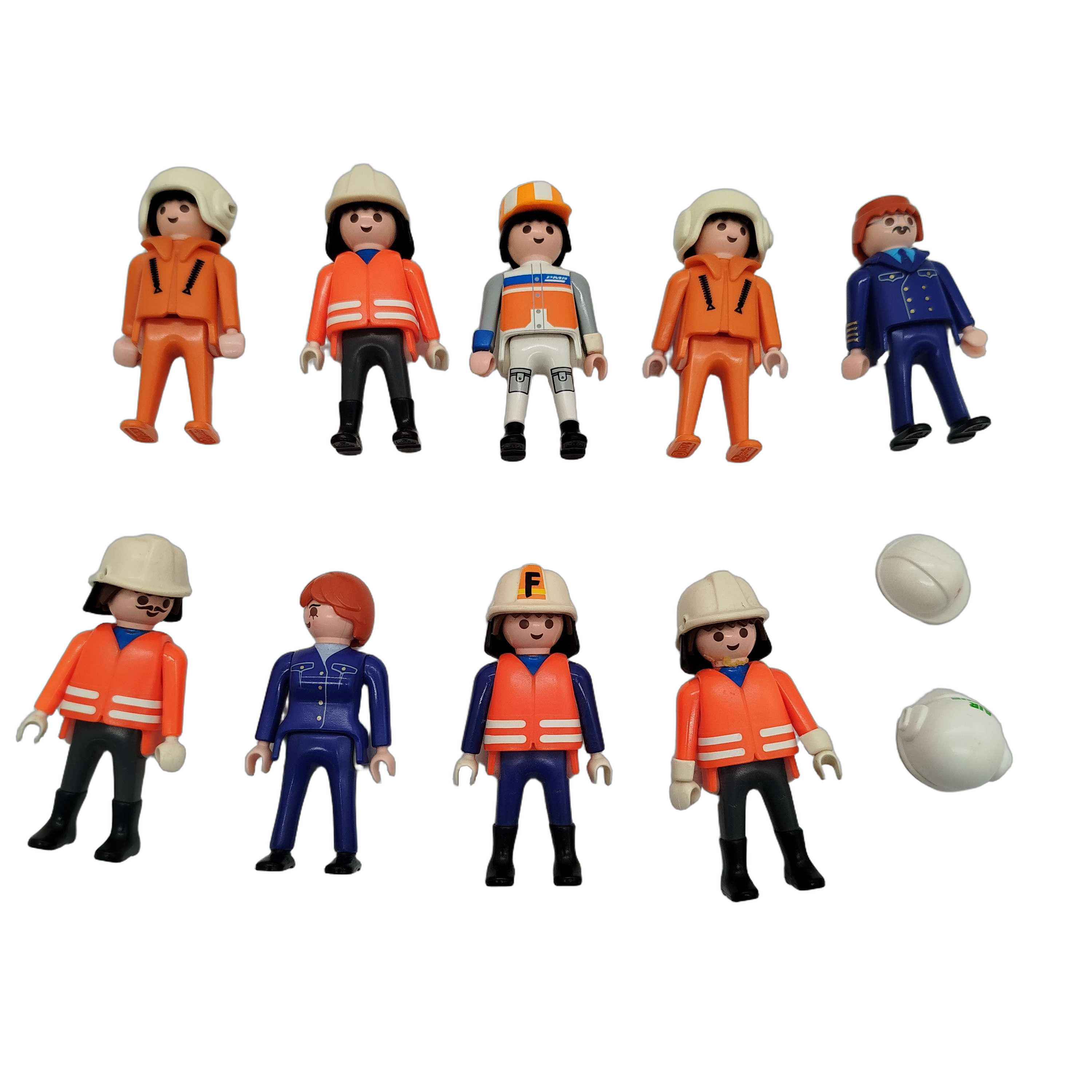 Playmobil Bundle Einsatzkräfte & Bauarbeiter Set von 9 Figuren